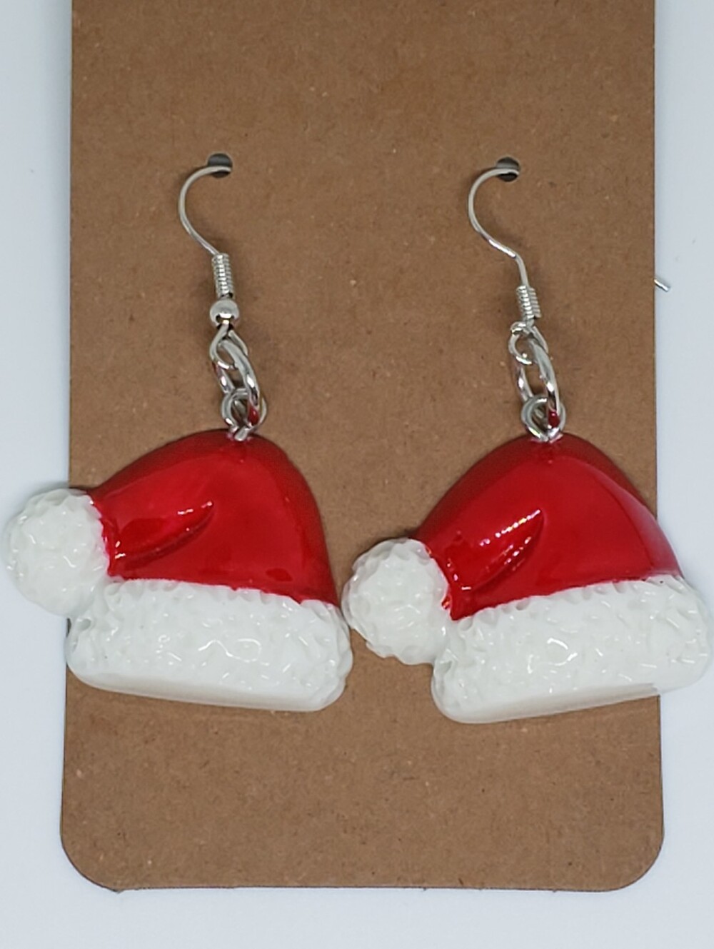 Handmade Santa Hat Earrings